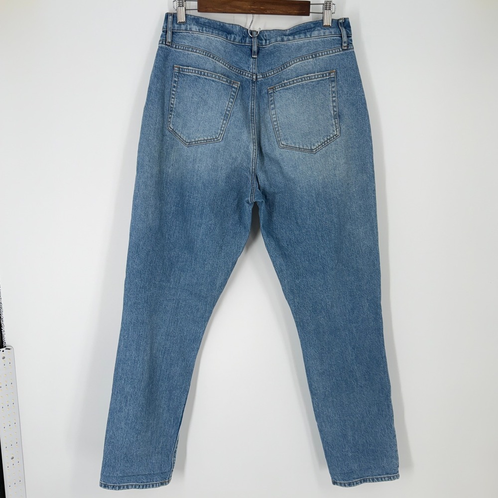 LOFT High Waist Boyfriend Jeans Light Wash Distressed Ripped Denim Womens 28 6 - Picture 5 of 11